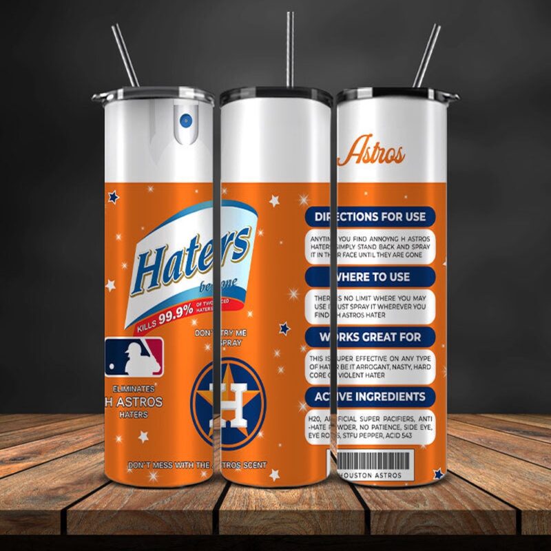 MLB Houston Astros Skinny Tumbler Beverage Blissful Moments