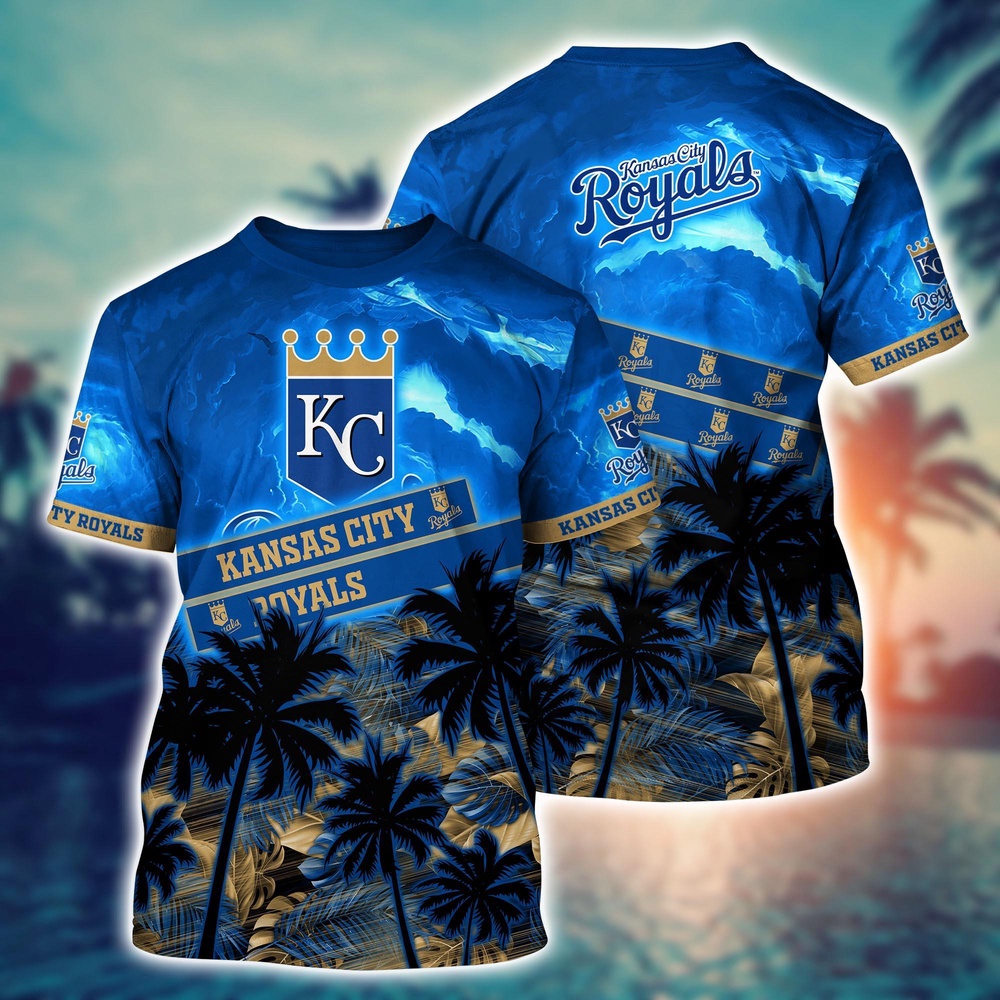 MLB Kansas City Royals 3D T-Shirt Chic Baseball Layers For Fans Baseball