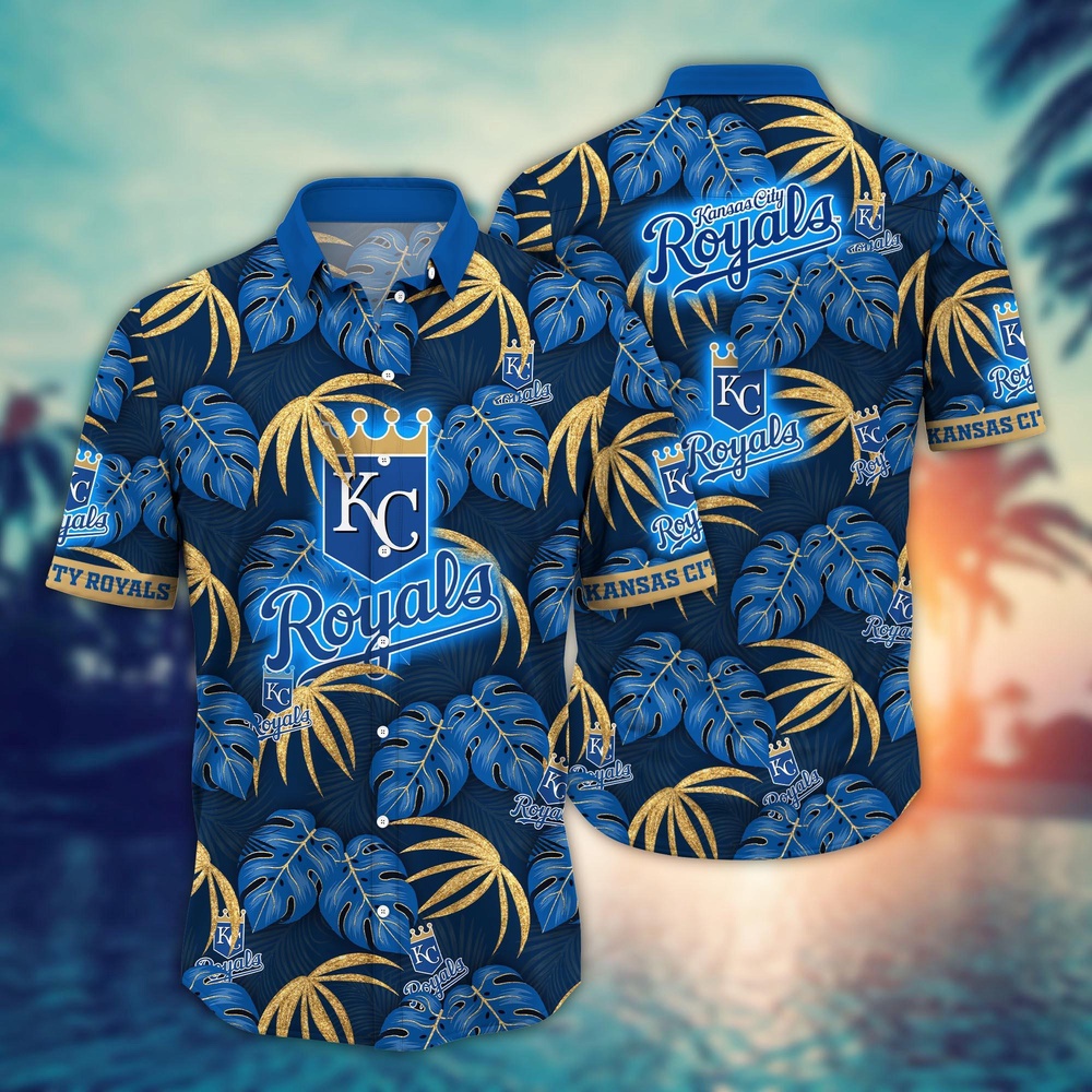 MLB Kansas City Royals Hawaiian Shirt Floral Symphony Gift For Fans