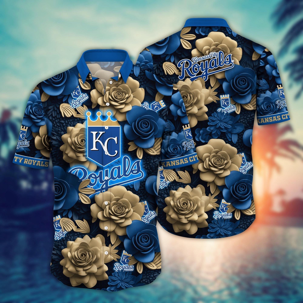 MLB Kansas City Royals Hawaiian Shirt Flower Aloha Style Unleashed For Fans