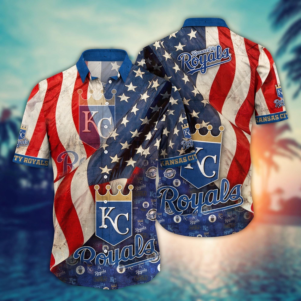 MLB Kansas City Royals Hawaiian Shirt Flower Swing into Hawaiianan Chic For Fans