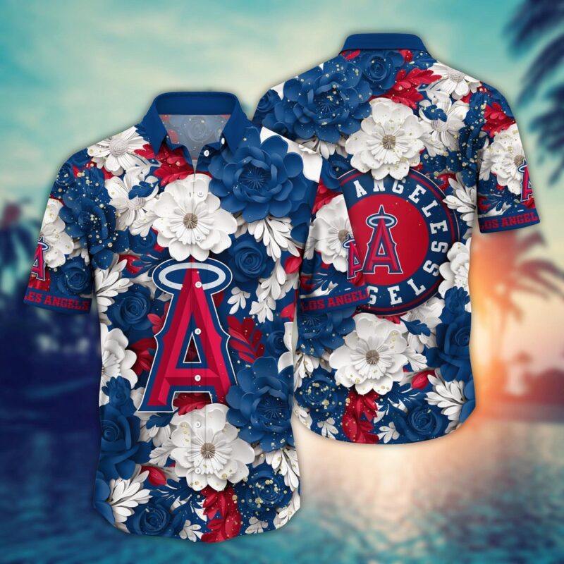 MLB Los Angeles Angels Hawaiian Shirt Aloha Spirit At Every Base For Sport Fan
