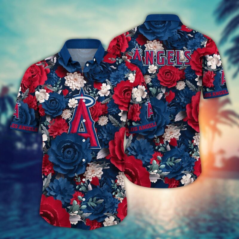 MLB Los Angeles Angels Hawaiian Shirt Home Run Style For Sport Fan