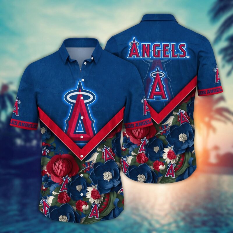 MLB Los Angeles Angels Hawaiian Shirt Summer Swing For Sport Fan