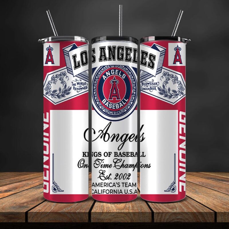 MLB Los Angeles Angels Skinny Tumbler Beverage Blissful Moments