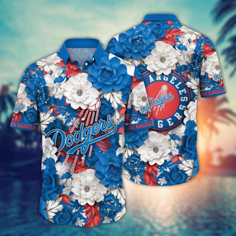 MLB Los Angeles Dodgers Hawaiian Shirt Aloha Spirit At Every Base For Sport Fan