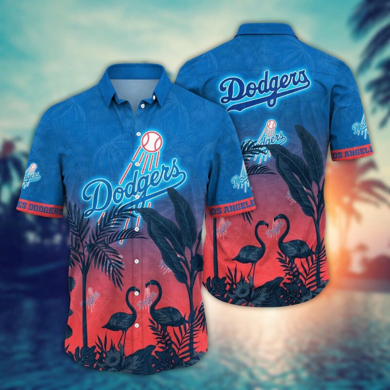 MLB Los Angeles Dodgers Hawaiian Shirt Chase the Sunset Gift For Fans