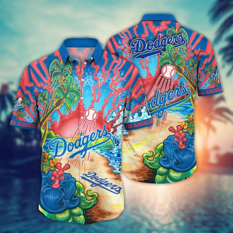 MLB Los Angeles Dodgers Hawaiian Shirt Diamond Dreamscape For Sports Fans
