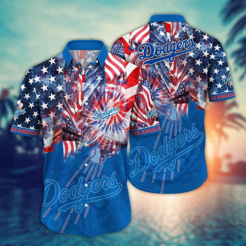 MLB Los Angeles Dodgers Hawaiian Shirt Flower Game Day Aloha MLB Style For Fans