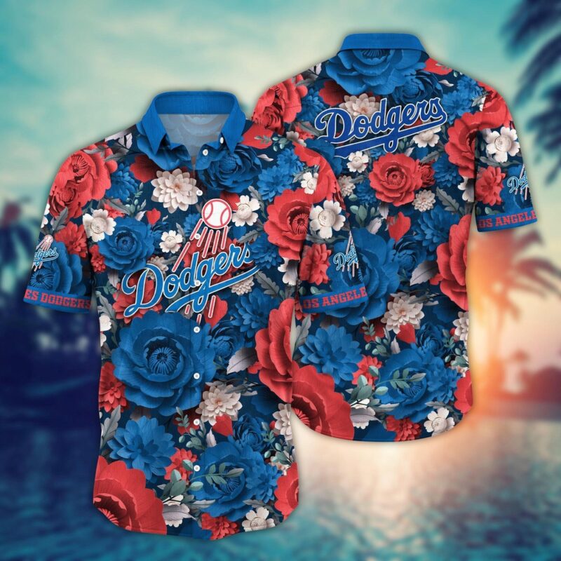 MLB Los Angeles Dodgers Hawaiian Shirt Home Run Style For Sport Fan