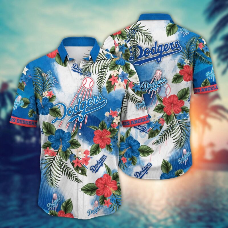MLB Los Angeles Dodgers Hawaiian Shirt Pitch Perfect Bloom Gift For Fans
