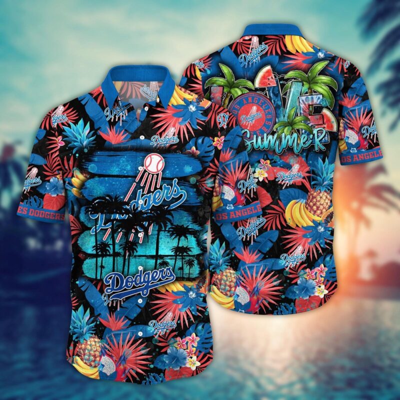 MLB Los Angeles Dodgers Hawaiian Shirt Pitch Perfect Style For Sports Fans