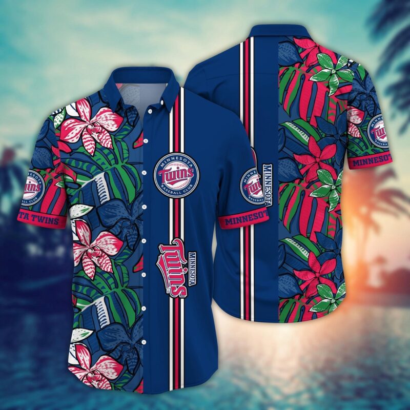 MLB MInnesota TwIns Hawaiian Shirt Summer Swirl Gift For Fans