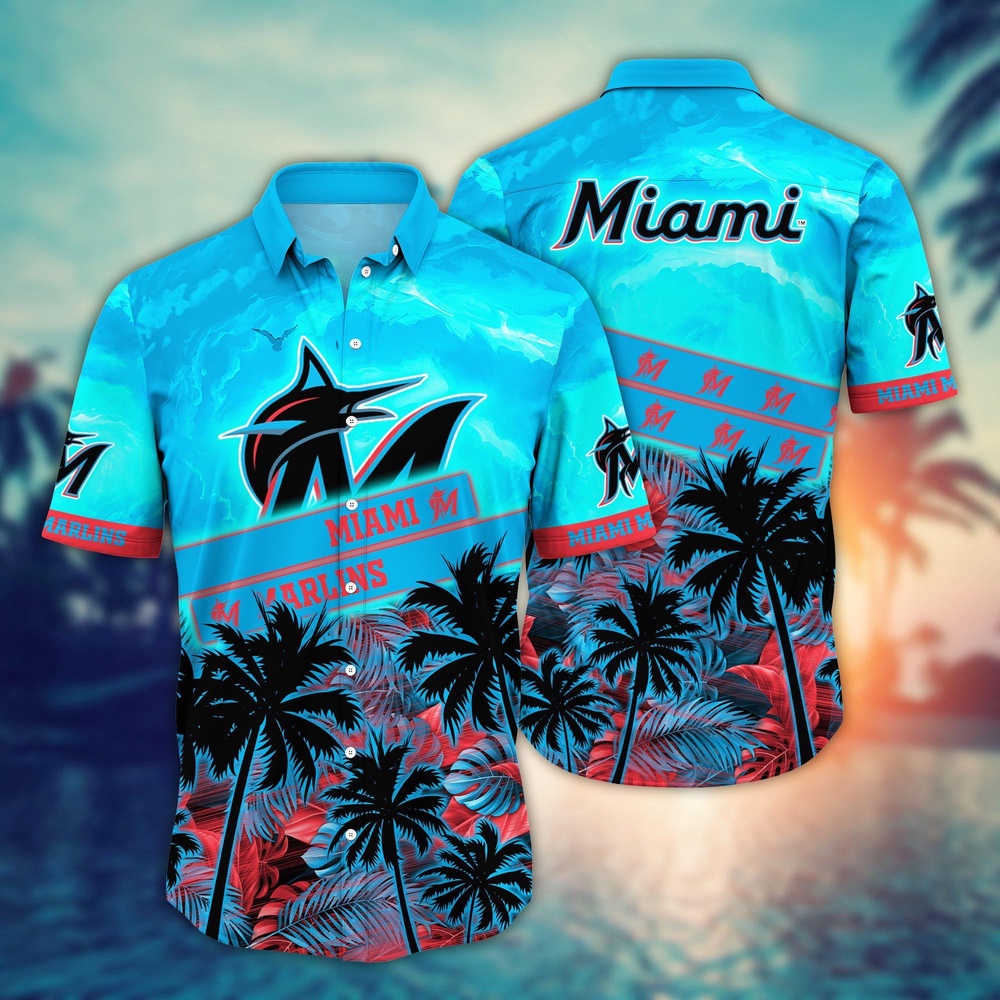 MLB Miami MarlIns Hawaiian Shirt Aloha Spirit Soars Gift For Fans