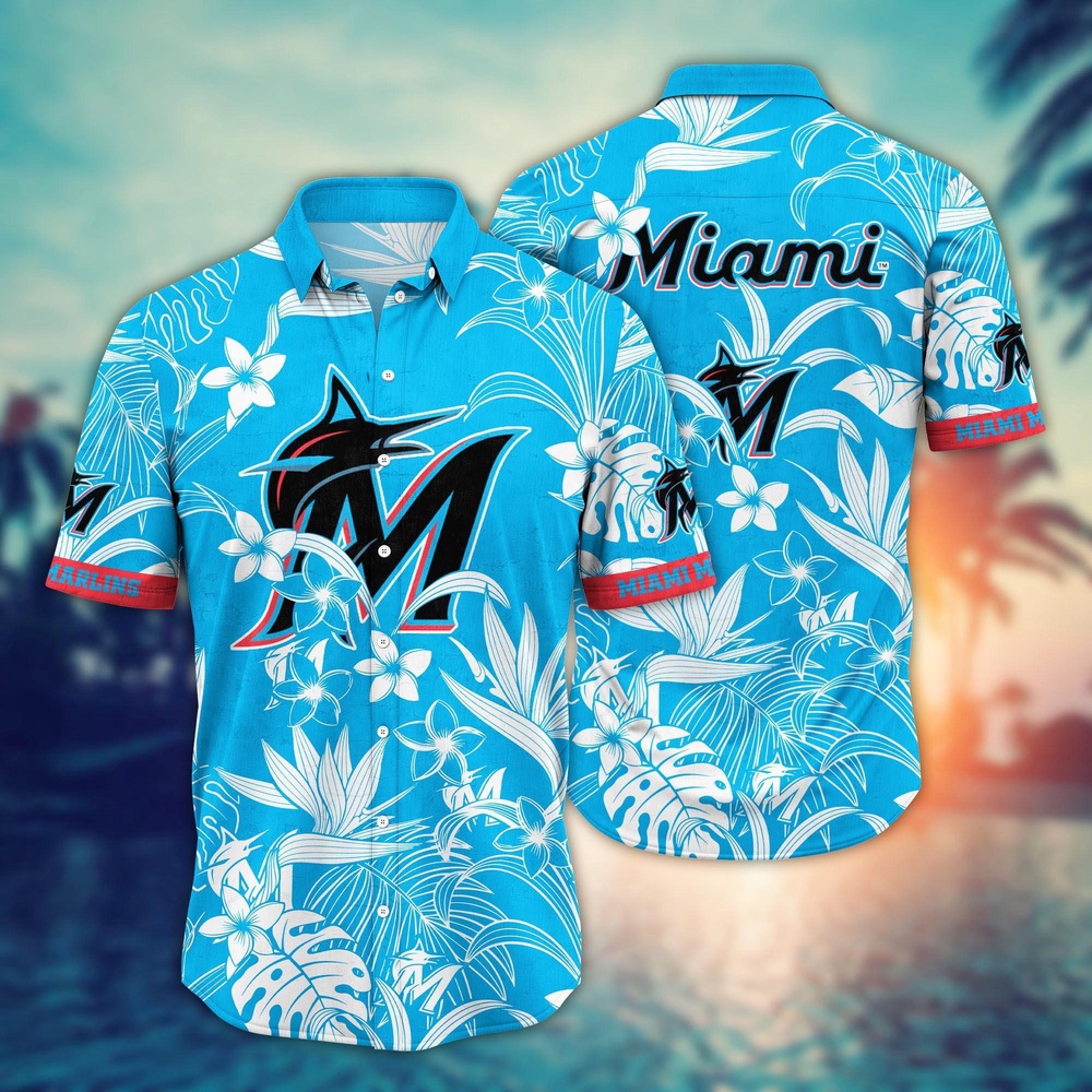 MLB Miami MarlIns Hawaiian Shirt Breeze Through Summer Gift For Fans