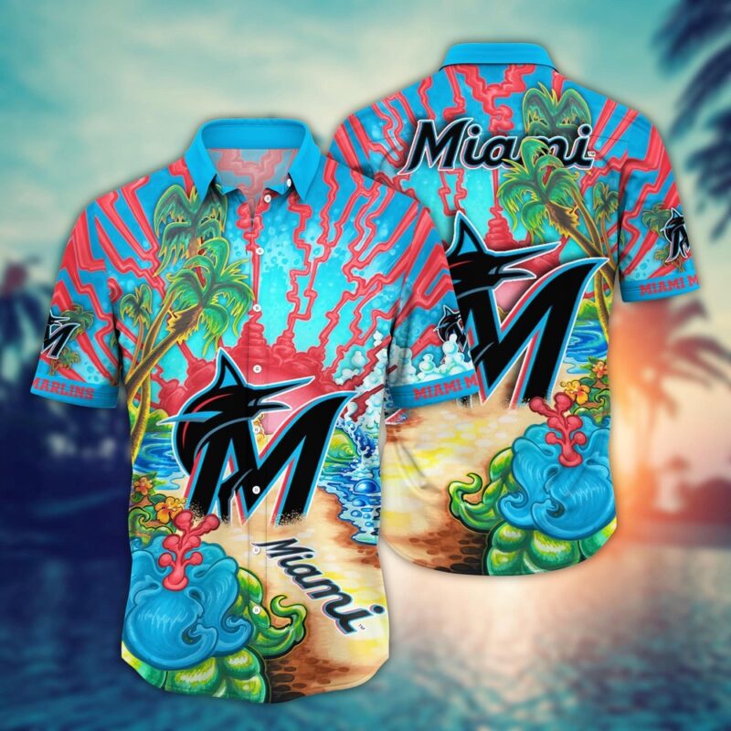 MLB Miami Marlins Hawaiian Shirt Diamond Dreamscape For Sports Fans