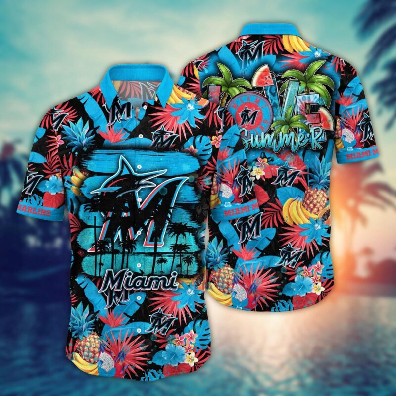 MLB Miami Marlins Hawaiian Shirt Pitch Perfect Style For Sports Fans