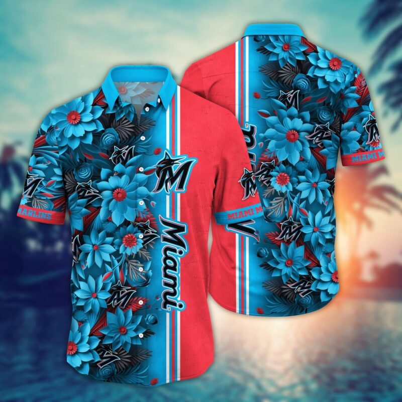 MLB Miami Marlins Hawaiian Shirt Steal The Bases Steal The Show For Fans