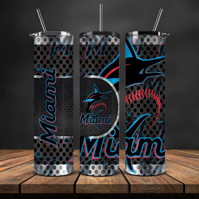 MLB Miami Marlins Skinny Tumbler Team Spirit Refreshment