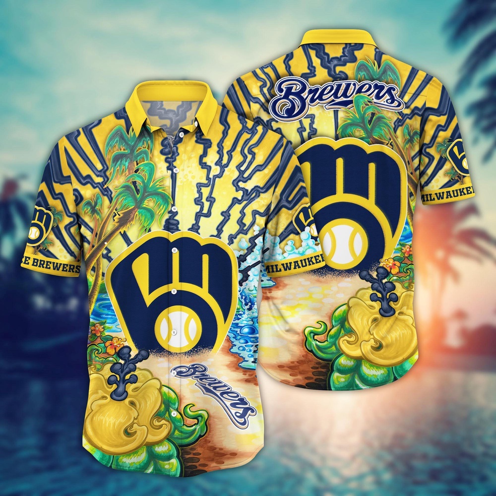 MLB Milwaukee Brewers Hawaiian Shirt Diamond Dreamscape For Sports Fans