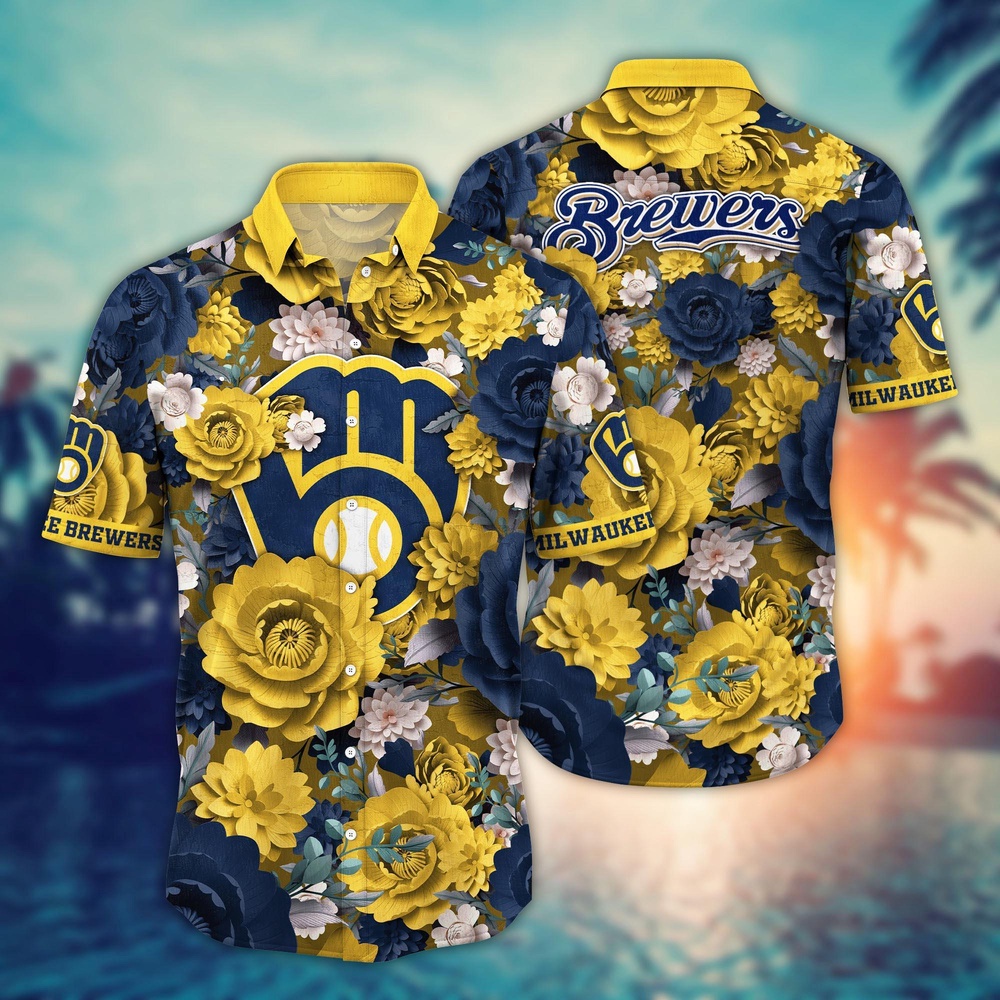 MLB Milwaukee Brewers Hawaiian Shirt Home Run Style For Sport Fan