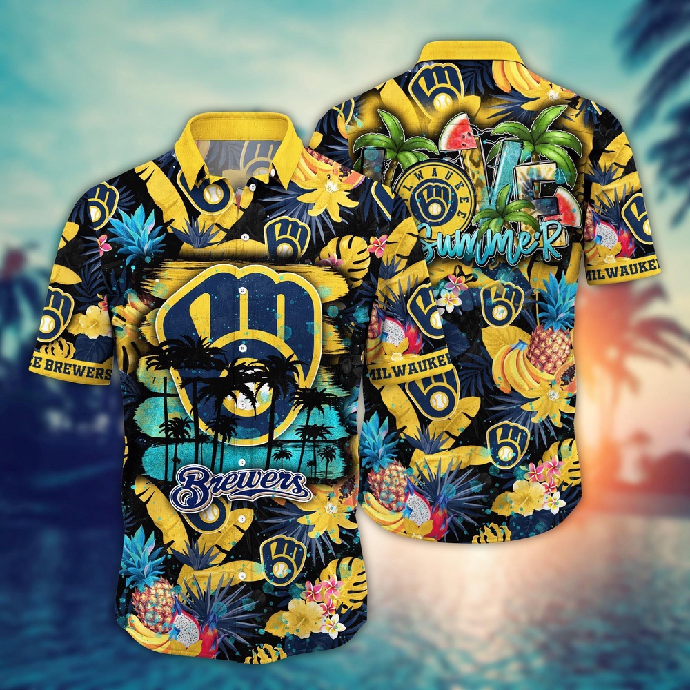 MLB Milwaukee Brewers Hawaiian Shirt Pitch Perfect Style For Sports Fans