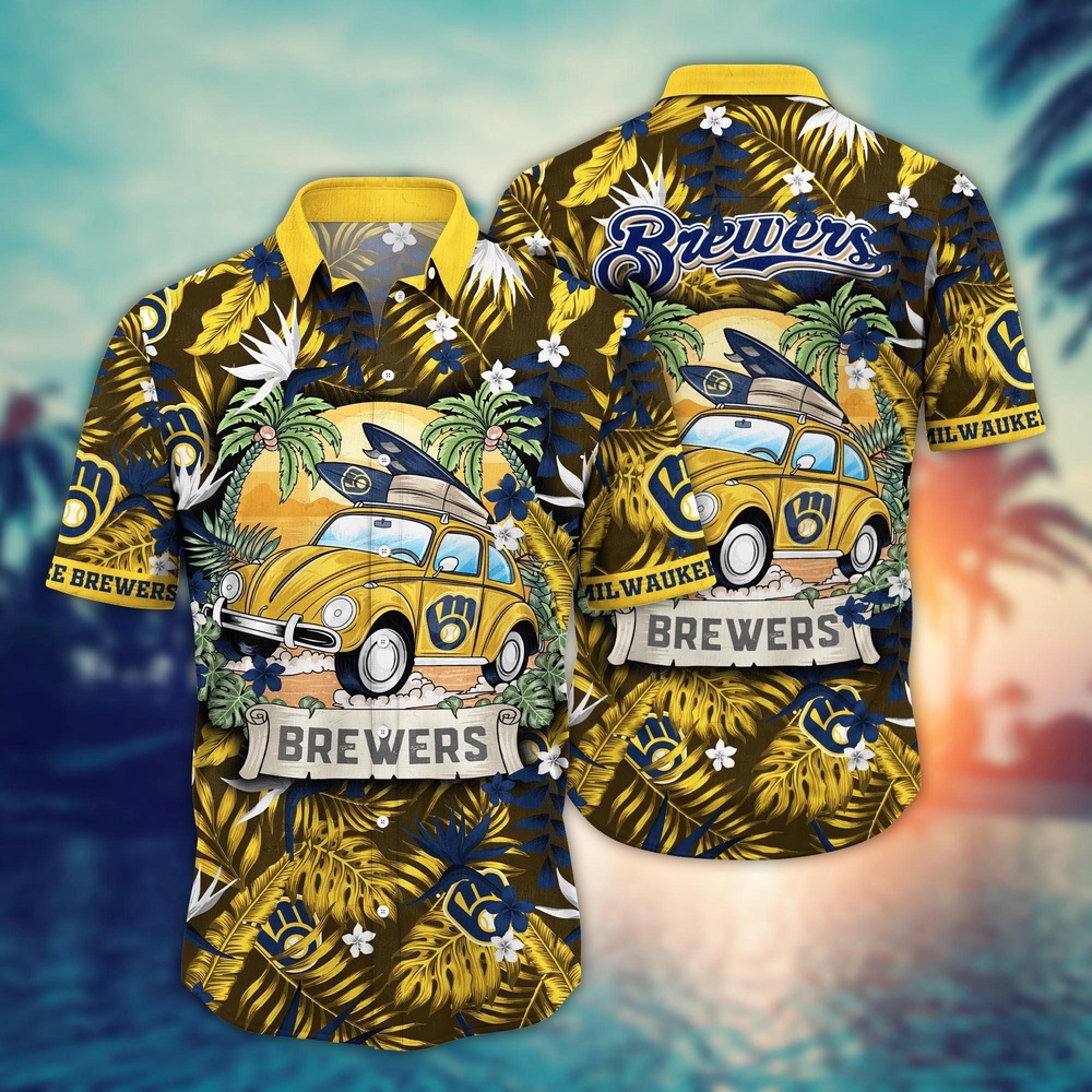 MLB Milwaukee Brewers Hawaiian Shirt Summer Heatwave For Sports Fans