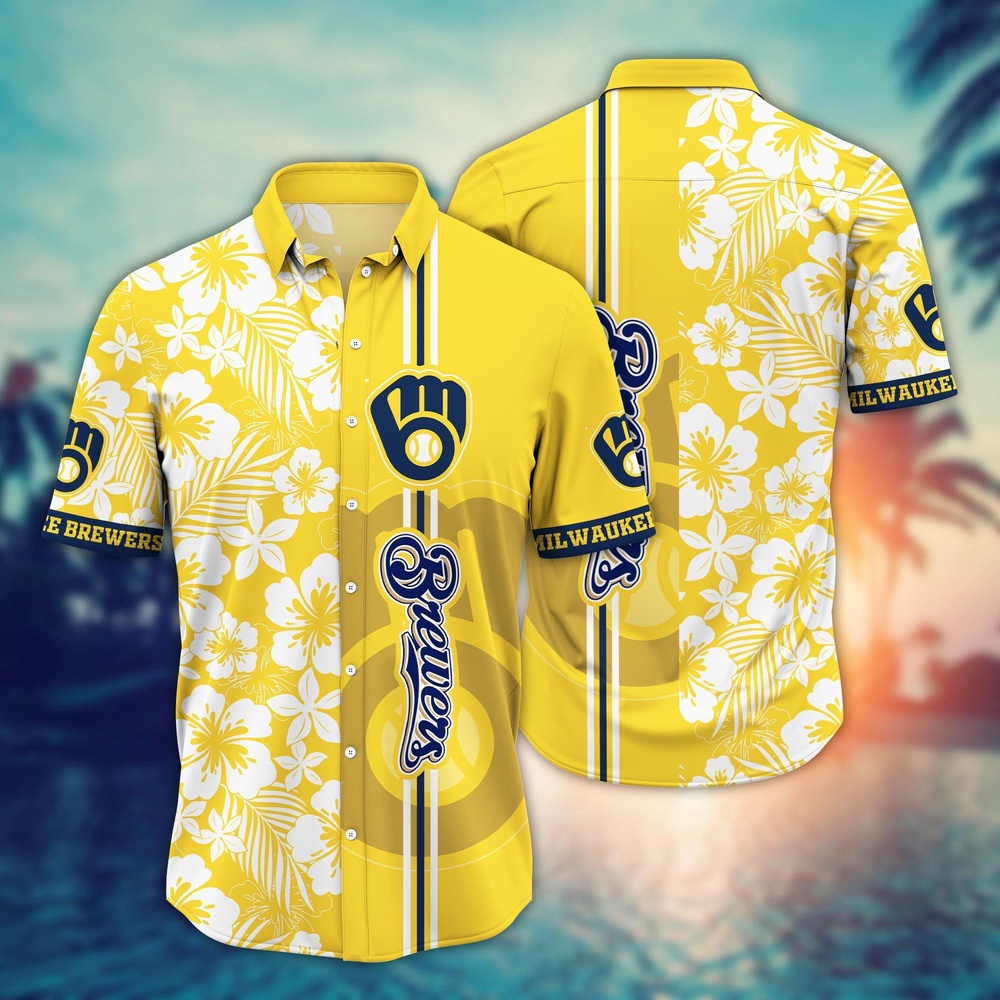 MLB Milwaukee Brewers Hawaiian Shirt Swing Into Summer For Sports Fans