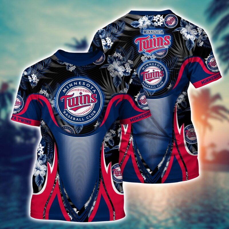 MLB Minnesota Twins 3D T-Shirt Champion Comfort For Fans Sports
