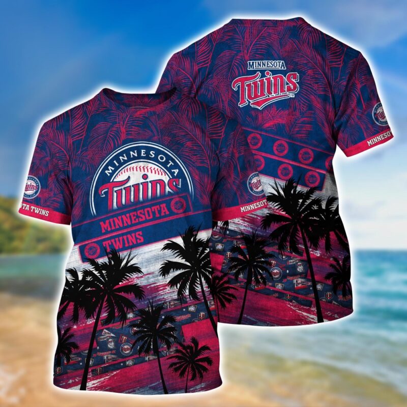 MLB Minnesota Twins 3D T-Shirt Sporty Chic For Fans Sports