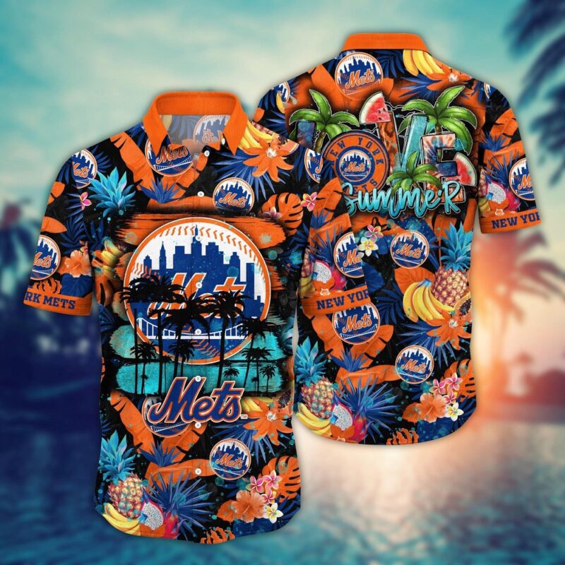 MLB New York Mets Hawaiian Shirt Pitch Perfect Style For Sports Fans