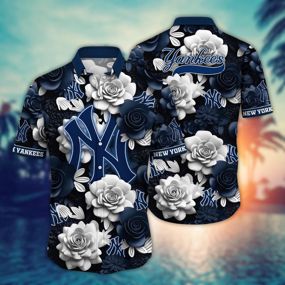 MLB New York Yankees Hawaiian Shirt Flower Aloha Style Unleashed For Fans