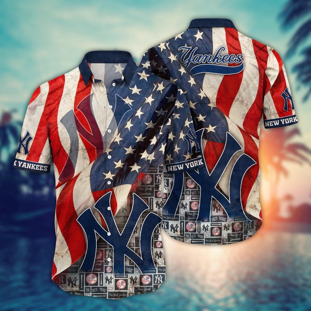 MLB New York Yankees Hawaiian Shirt Flower Swing into Hawaiianan Chic For Fans