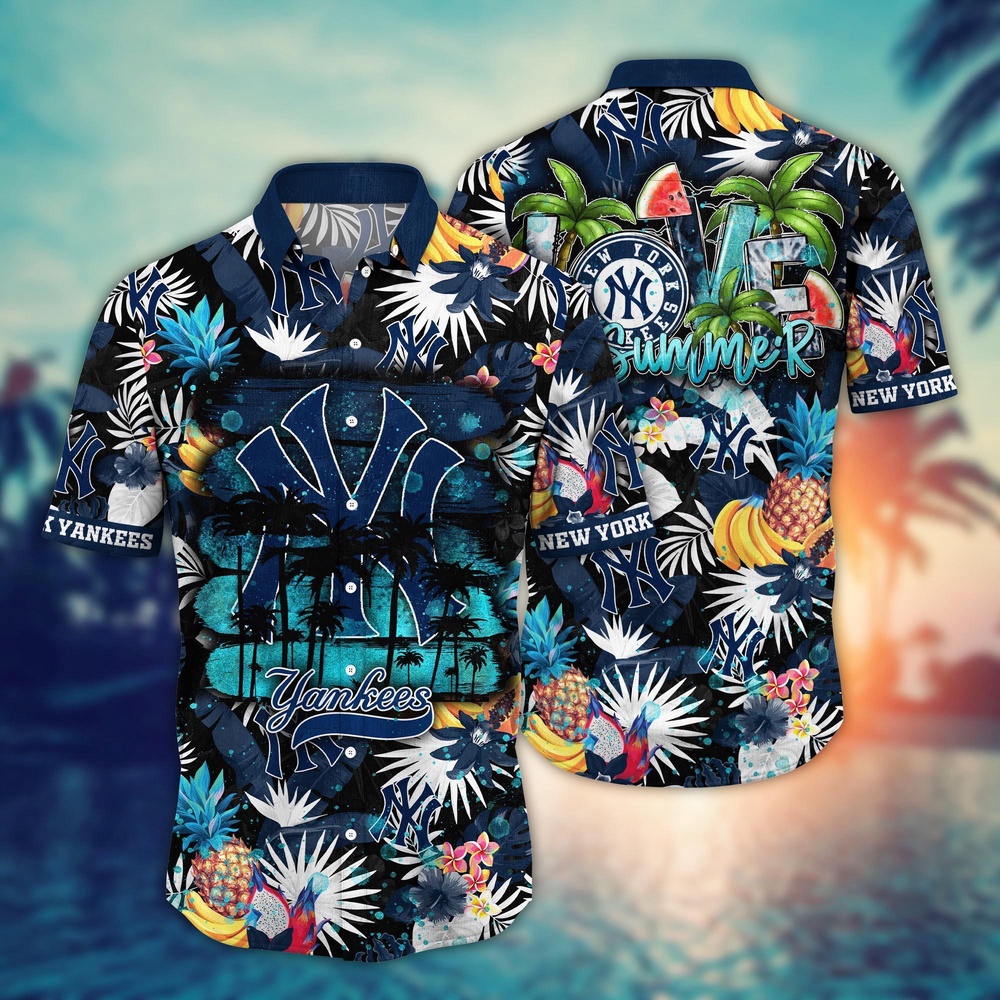 MLB New York Yankees Hawaiian Shirt Pitch Perfect Style For Sports Fans