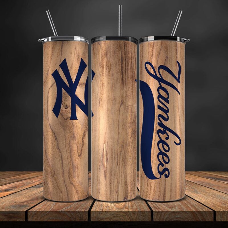 MLB New York Yankees Skinny Tumbler Beverage Blissful Victory