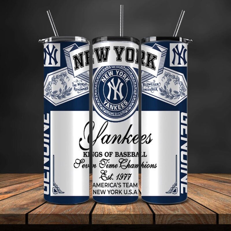 MLB New York Yankees Skinny Tumbler Elegance In Every Quench