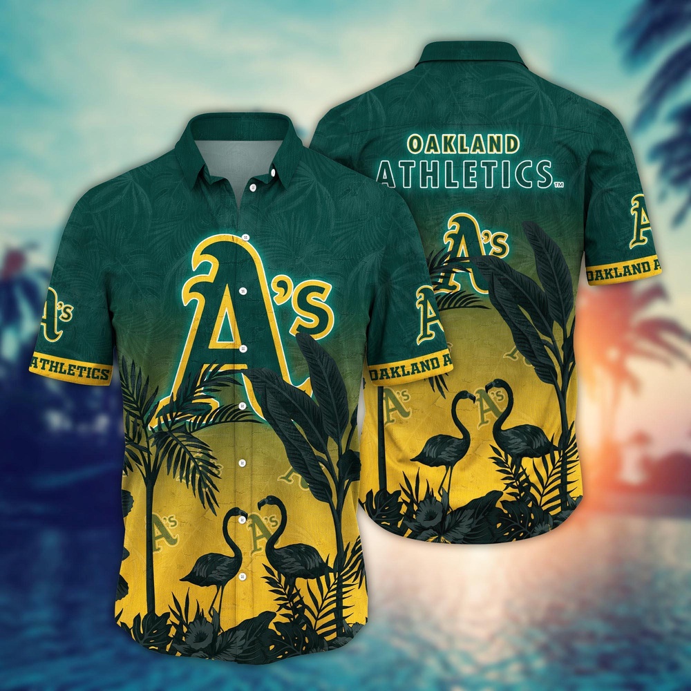 MLB Oakland Athletics Hawaiian Shirt Chase the Sunset Gift For Fans