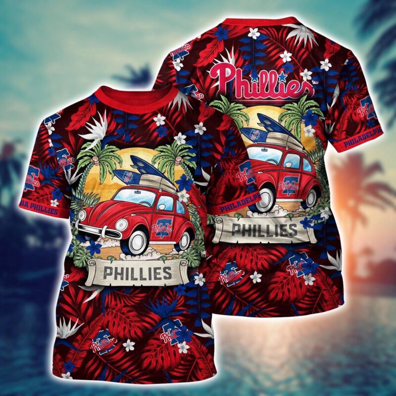 MLB Philadelphia Phillies 3D T-Shirt Fusion Elegance For Sports Enthusiasts