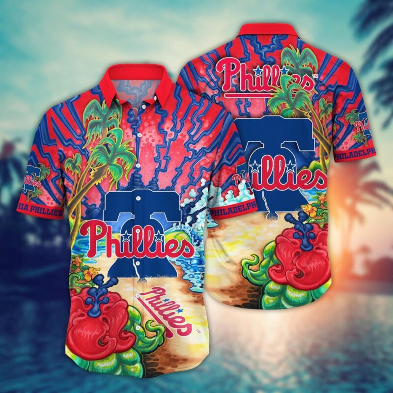 MLB Philadelphia Phillies Hawaiian Shirt Diamond Dreamscape For Sports Fans
