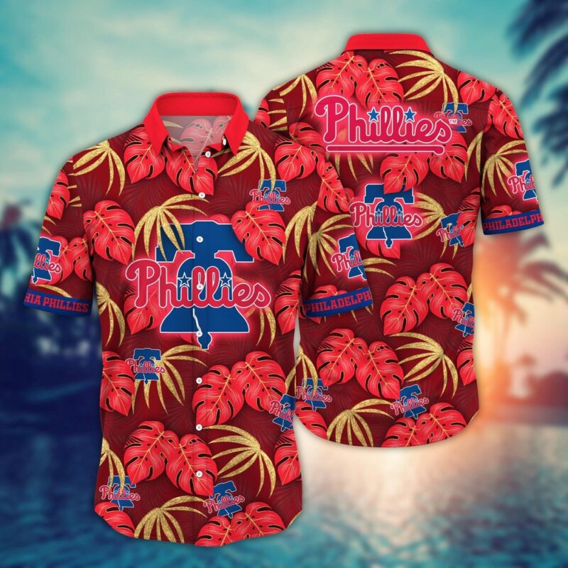 MLB Philadelphia Phillies Hawaiian Shirt Floral Symphony Gift For Fans
