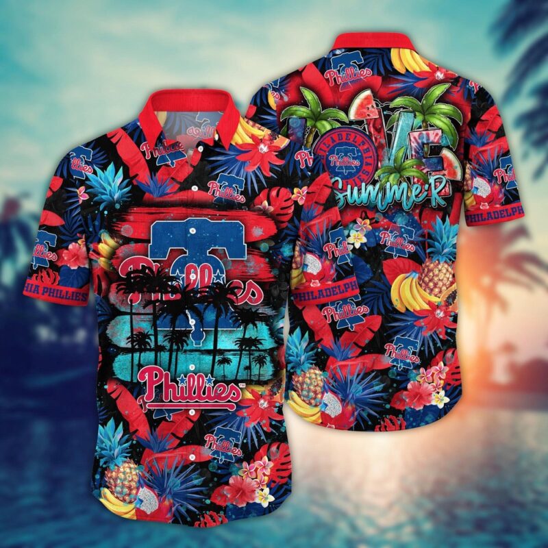 MLB Philadelphia Phillies Hawaiian Shirt Pitch Perfect Style For Sports Fans