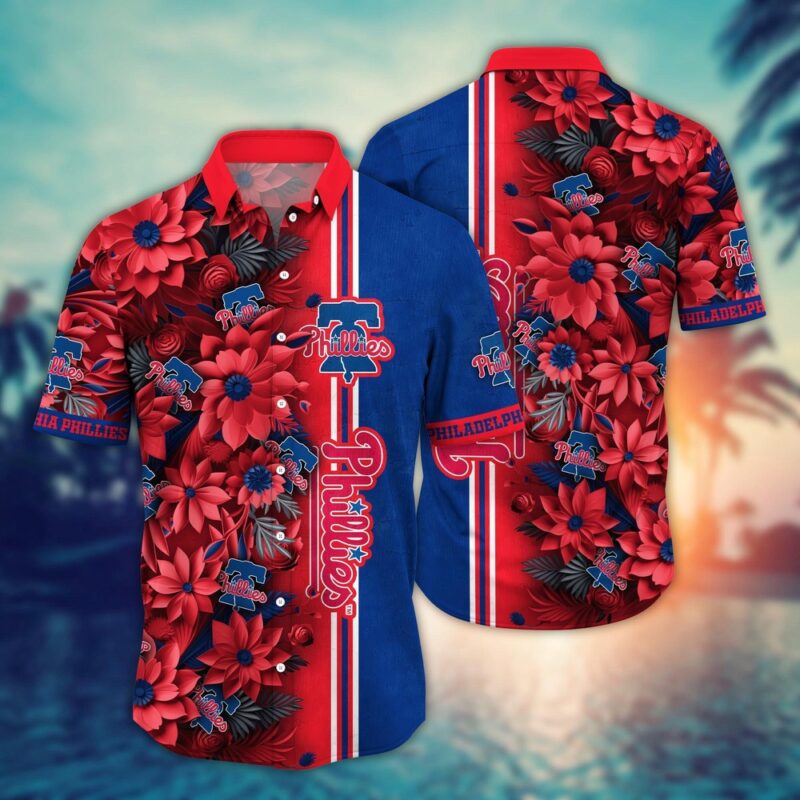 MLB Philadelphia Phillies Hawaiian Shirt Steal The Bases Steal The Show For Fans