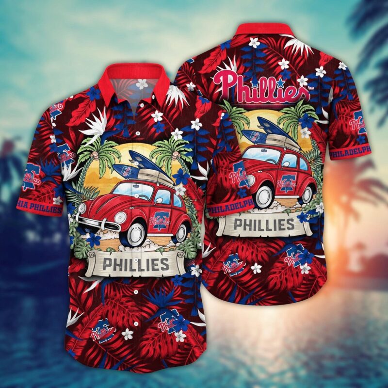 MLB Philadelphia Phillies Hawaiian Shirt Summer Heatwave For Sports Fans