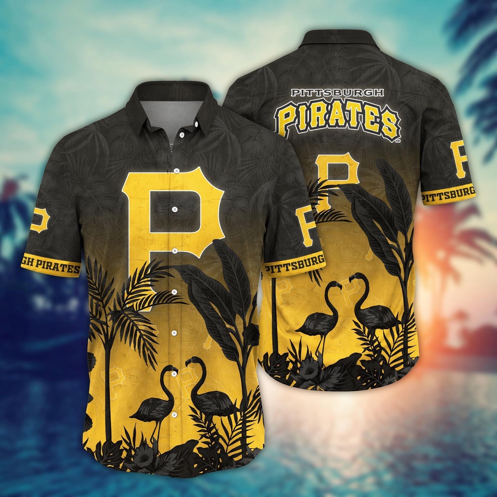 MLB Pittsburgh Pirates Hawaiian Shirt Chase the Sunset Gift For Fans