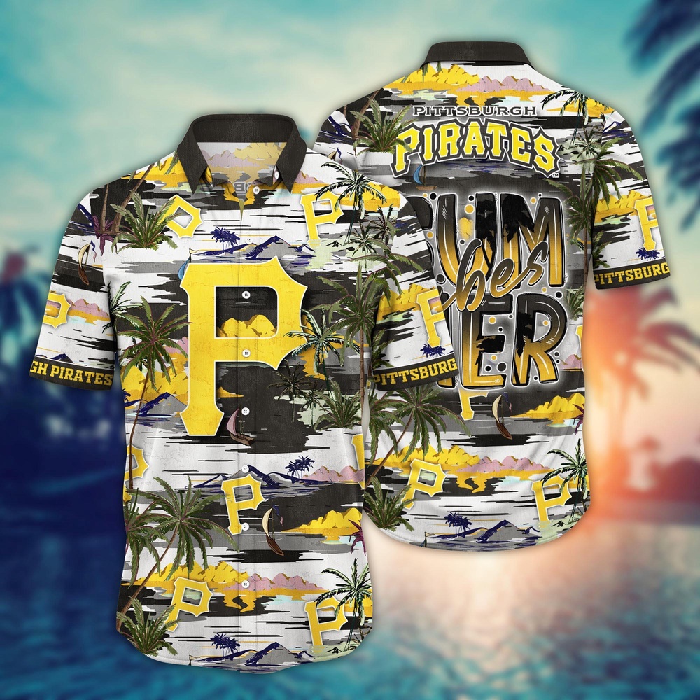 MLB Pittsburgh Pirates Hawaiian Shirt Flower Grand Slam in Hawaiianan Flair For Fans