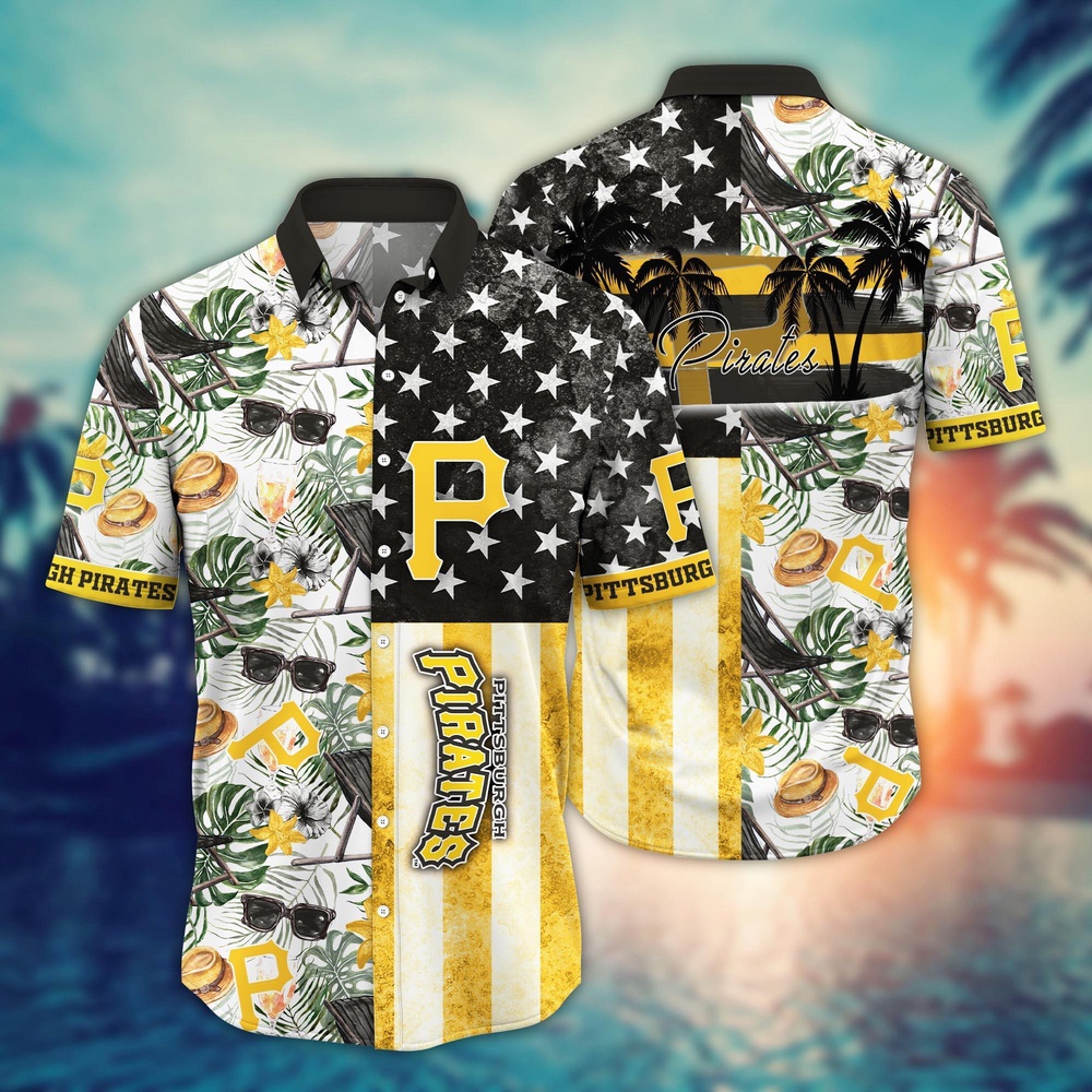 MLB Pittsburgh Pirates Hawaiian Shirt Flower Home Run Threads For Fans