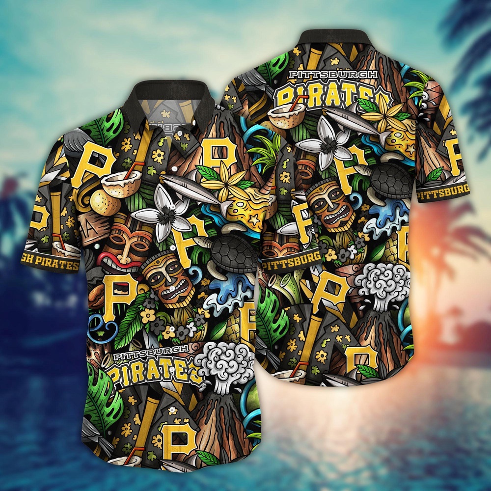 MLB Pittsburgh Pirates Hawaiian Shirt Flower Strike A Style Statement For Fans