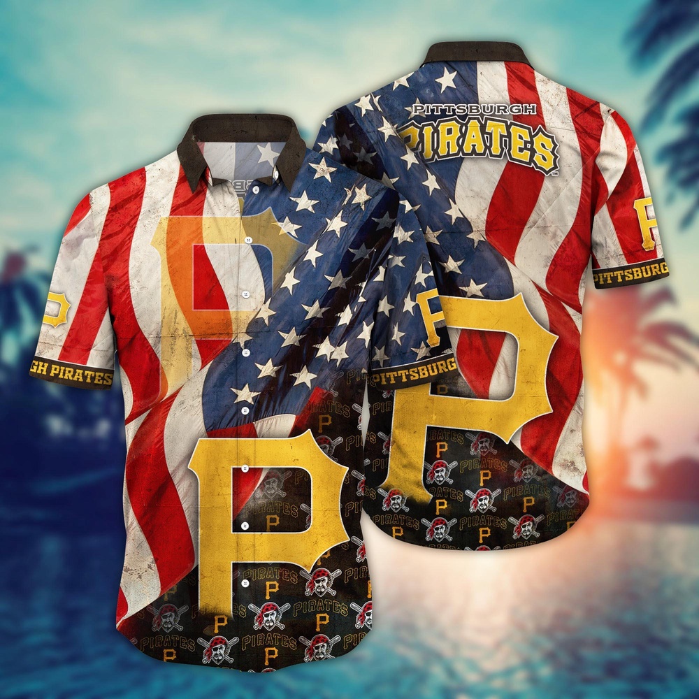 MLB Pittsburgh Pirates Hawaiian Shirt Flower Swing into Hawaiianan Chic For Fans