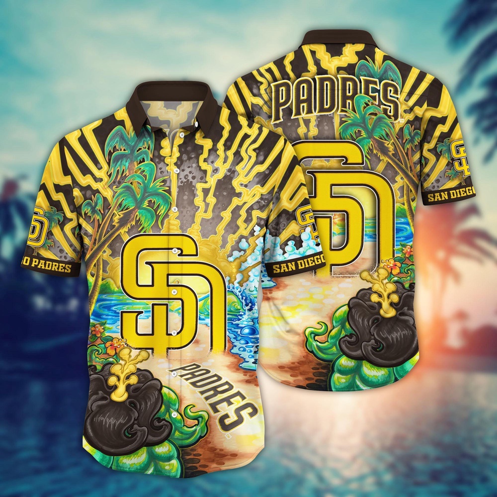 MLB San Diego Padres Hawaiian Shirt Diamond Dreamscape For Sports Fans