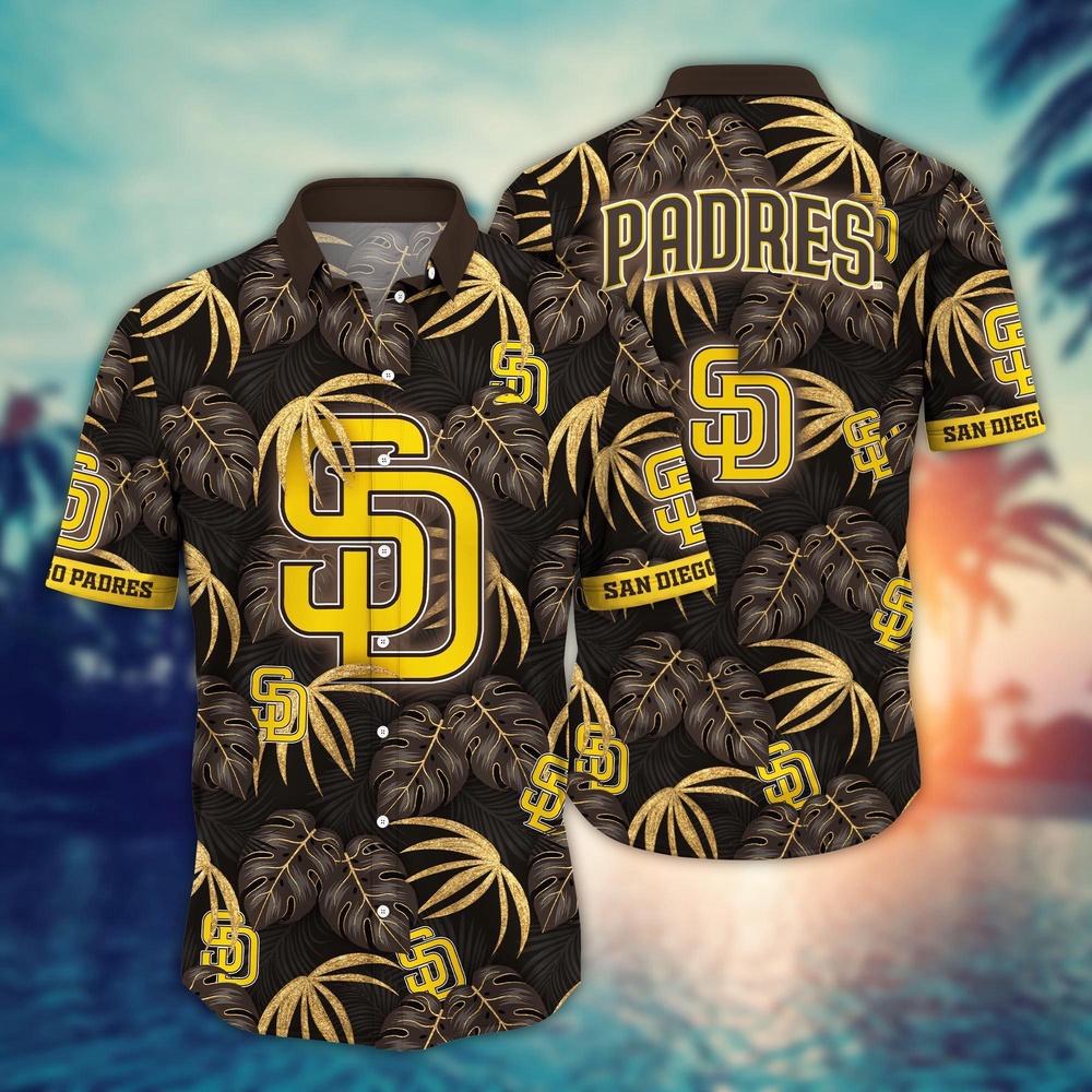 MLB San Diego Padres Hawaiian Shirt Floral Symphony Gift For Fans